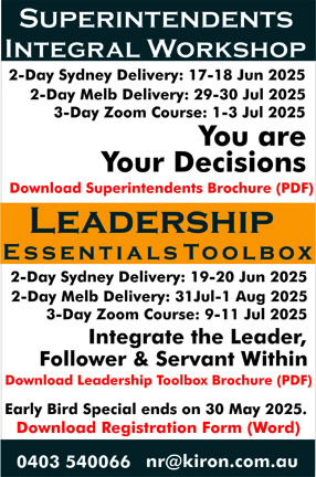Kiron Integral Superintendents Training & Kiron Leadership Essentials Toolbox